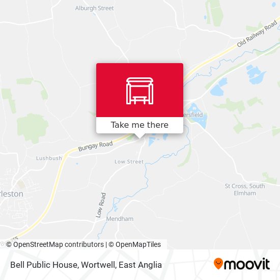 Bell Public House, Wortwell map