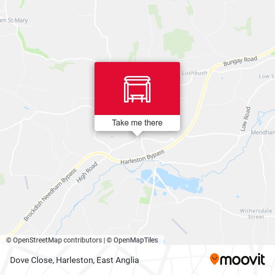 Dove Close, Harleston map