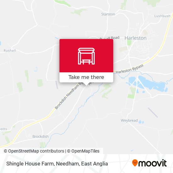 Shingle House Farm, Needham map