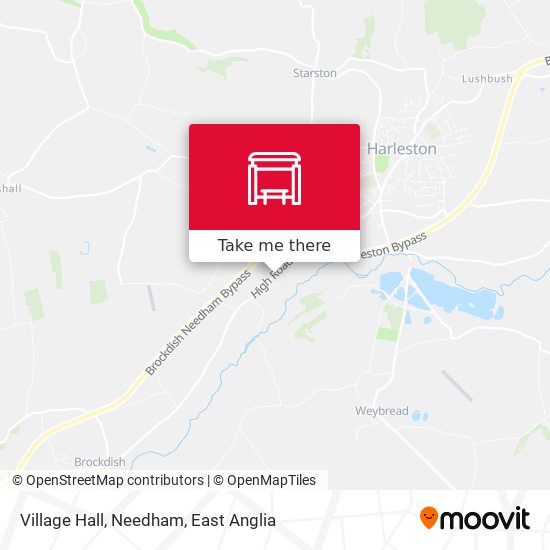 Village Hall, Needham map