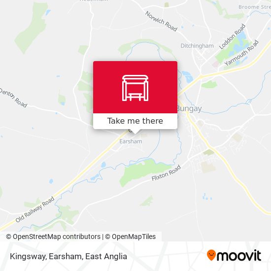 Kingsway, Earsham map