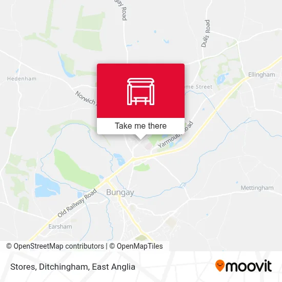 Stores, Ditchingham map