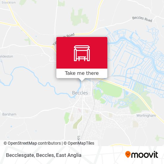 Becclesgate, Beccles map