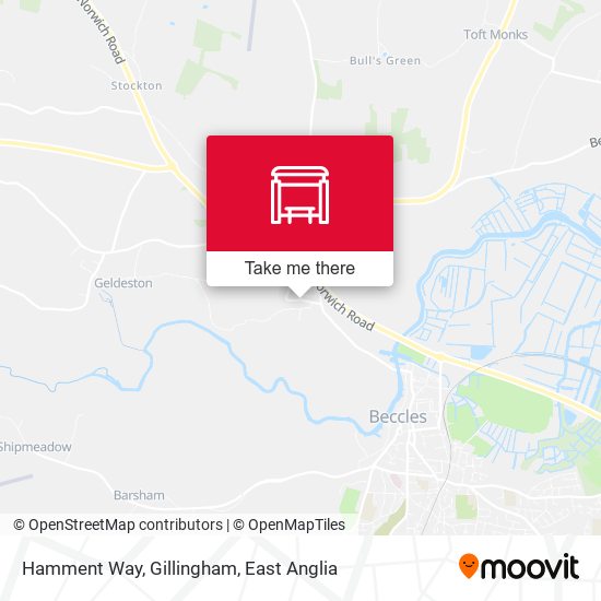 Hamment Way, Gillingham map