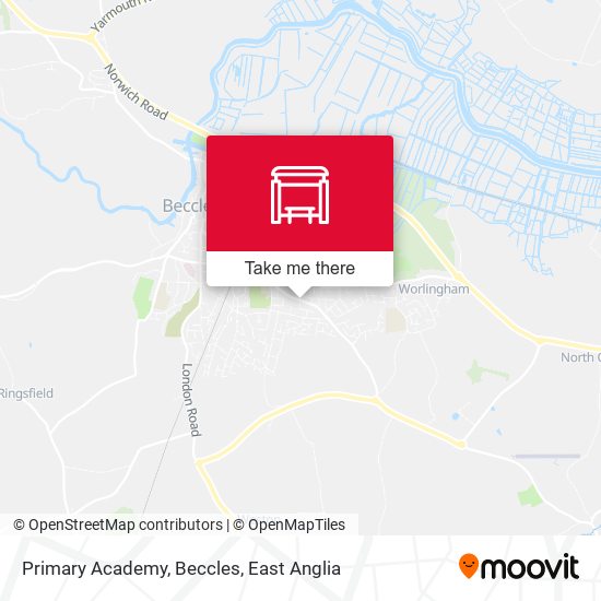 Primary Academy, Beccles map