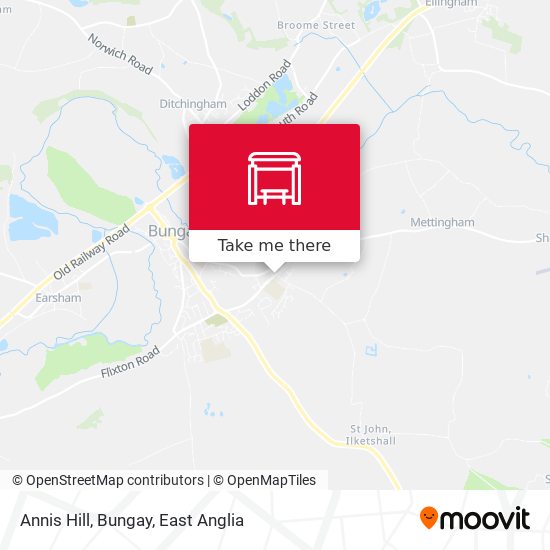 Annis Hill, Bungay map