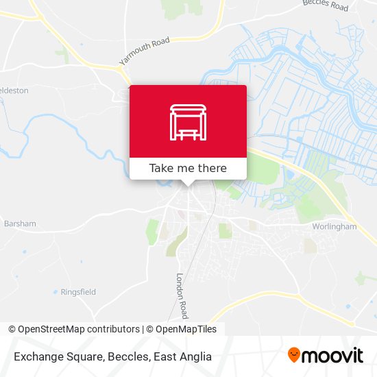 Exchange Square, Beccles map