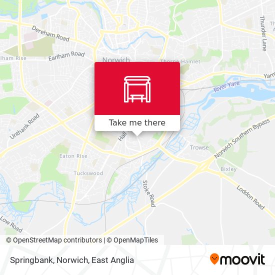 Springbank, Norwich map