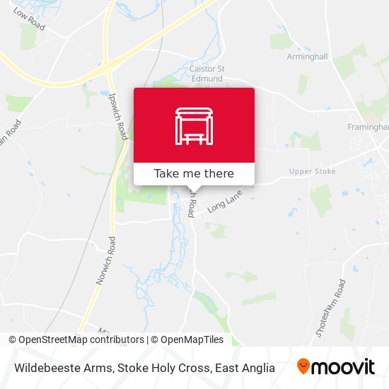 Wildebeeste Arms, Stoke Holy Cross map