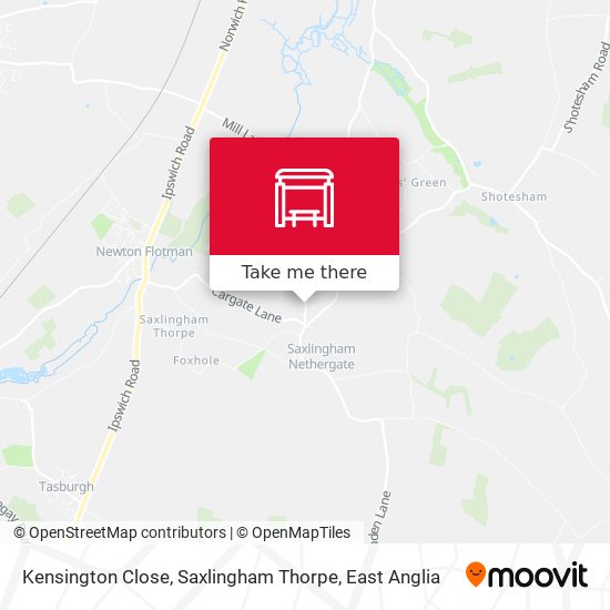 Kensington Close, Saxlingham Thorpe map