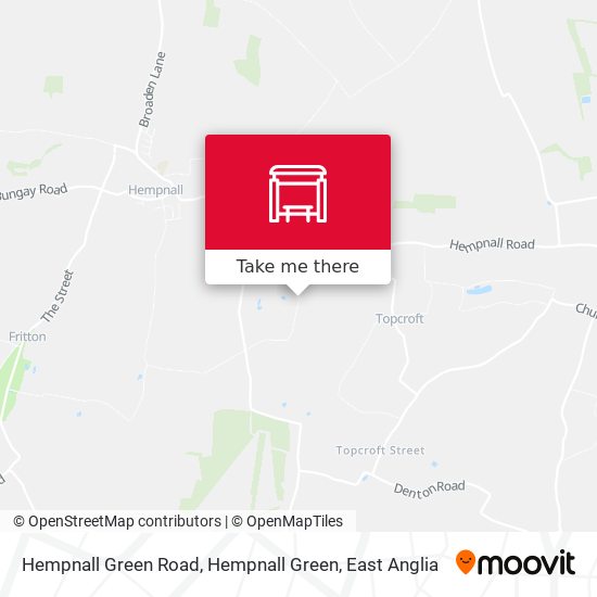 Hempnall Green Road, Hempnall Green map