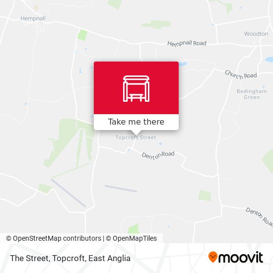 The Street, Topcroft map