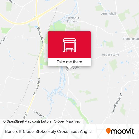 Bancroft Close, Stoke Holy Cross map