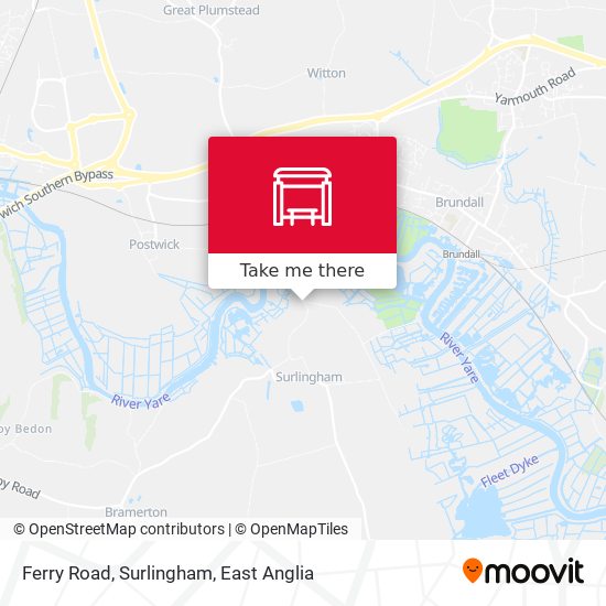 Ferry Road, Surlingham map