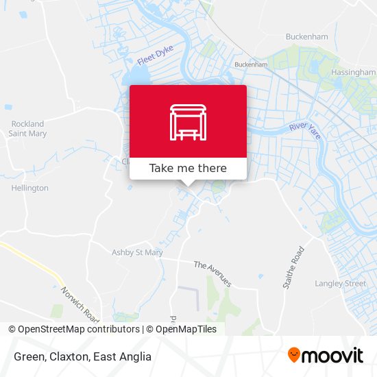 Green, Claxton map