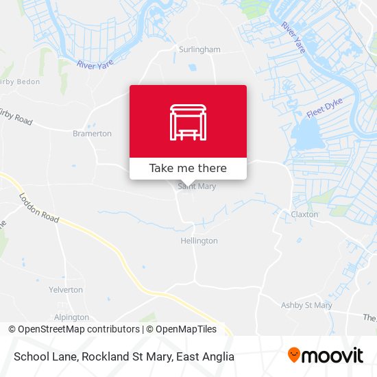 School Lane, Rockland St Mary map