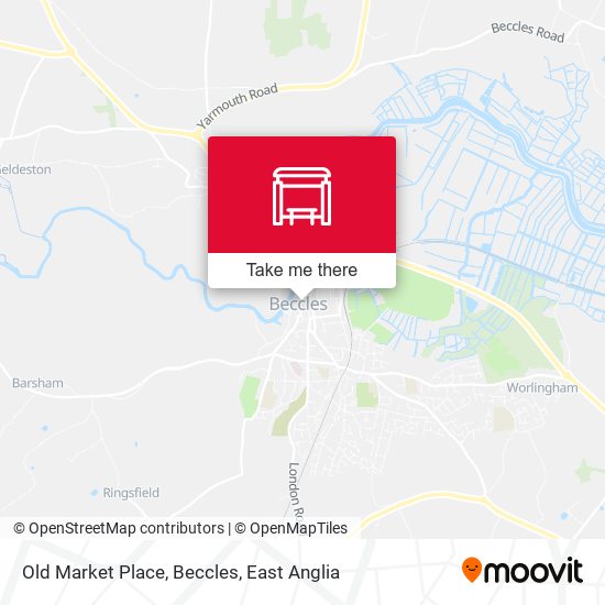 Old Market Place, Beccles map