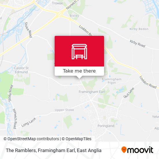 The Ramblers, Framingham Earl map