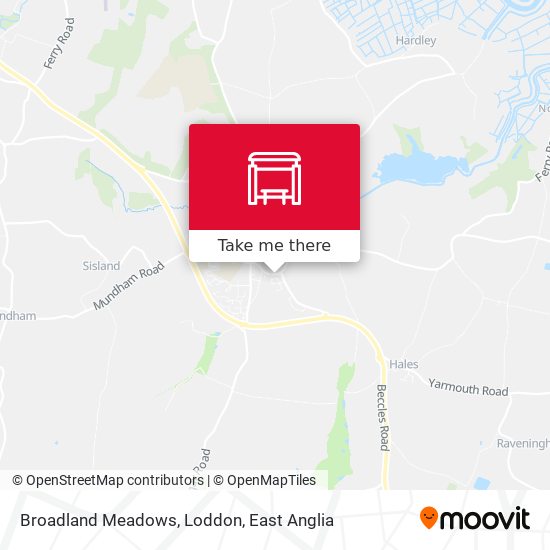 Broadland Meadows, Loddon map