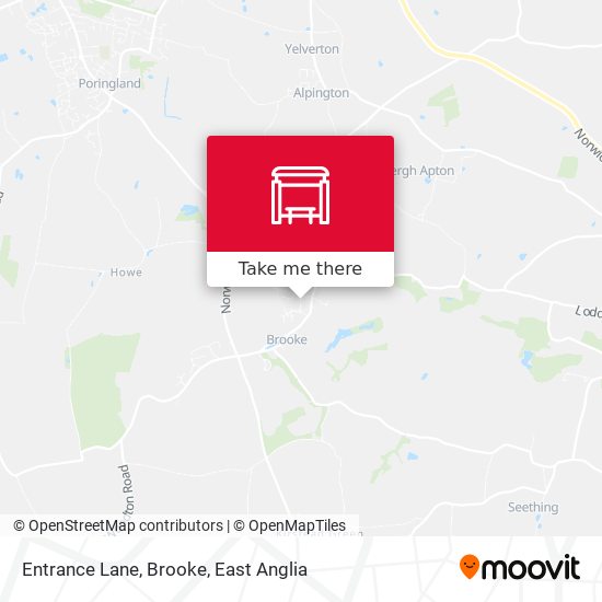 Entrance Lane, Brooke map