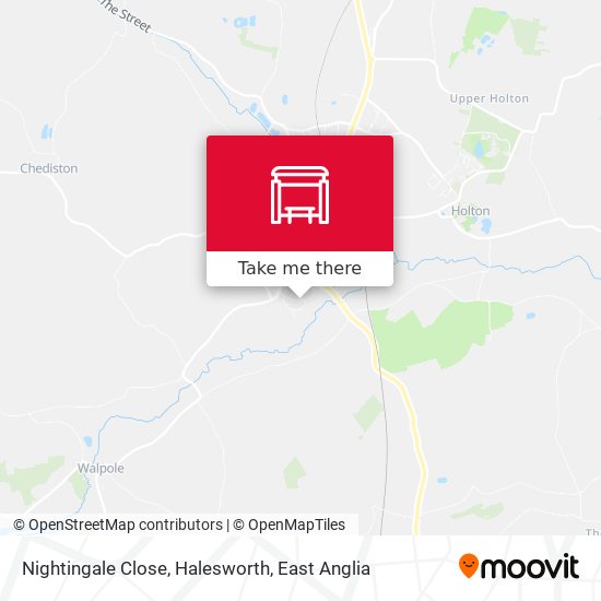 Nightingale Close, Halesworth map