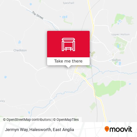 Jermyn Way, Halesworth map