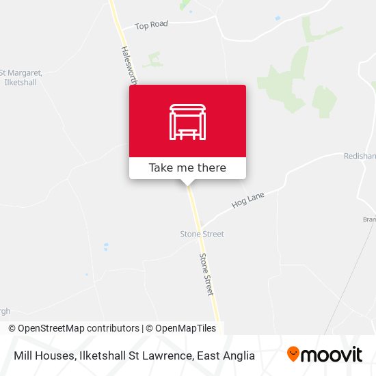 Mill Houses, Ilketshall St Lawrence map