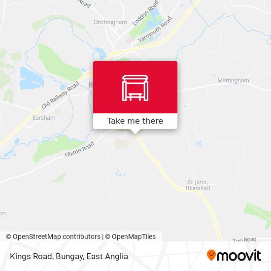 Kings Road, Bungay map