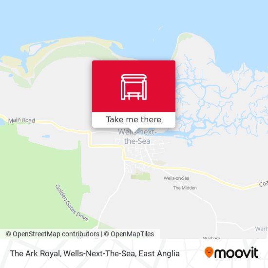 The Ark Royal, Wells-Next-The-Sea map