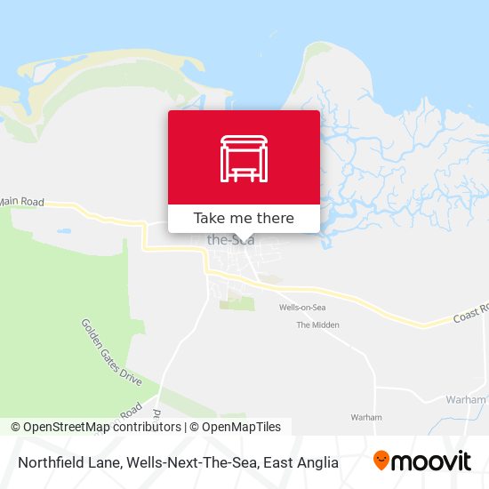 Northfield Lane, Wells-Next-The-Sea map
