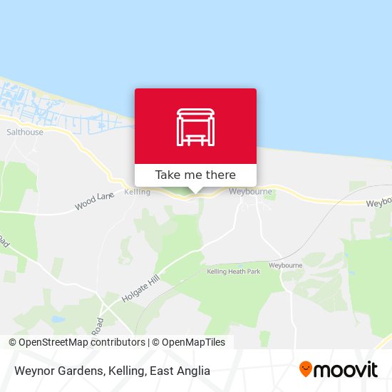 Weynor Gardens, Kelling map