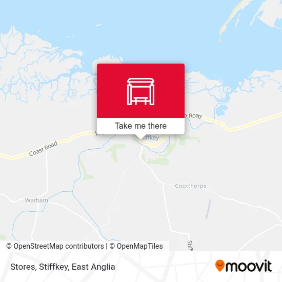 Stores, Stiffkey map