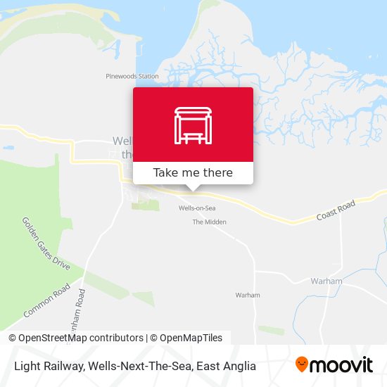 Light Railway, Wells-Next-The-Sea map