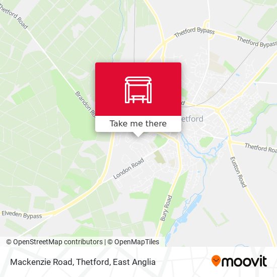 Mackenzie Road, Thetford map