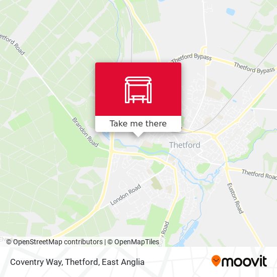 Coventry Way, Thetford map