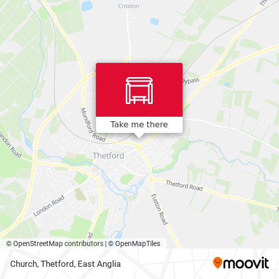 Church, Thetford map