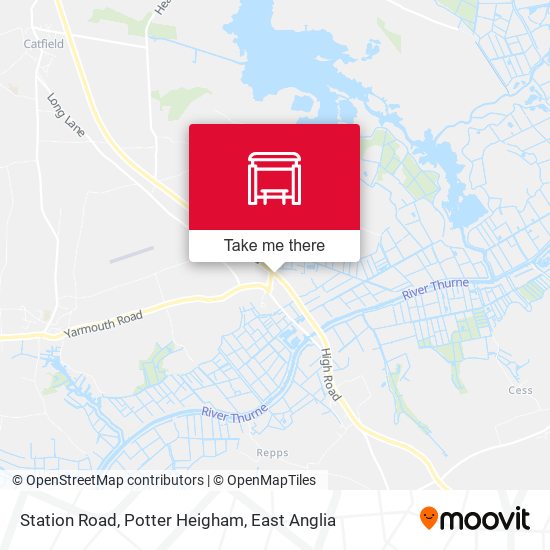 Station Road, Potter Heigham map