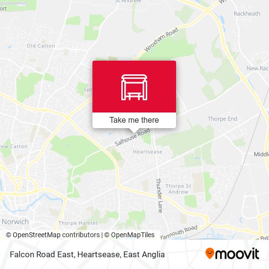 Falcon Road East, Heartsease map