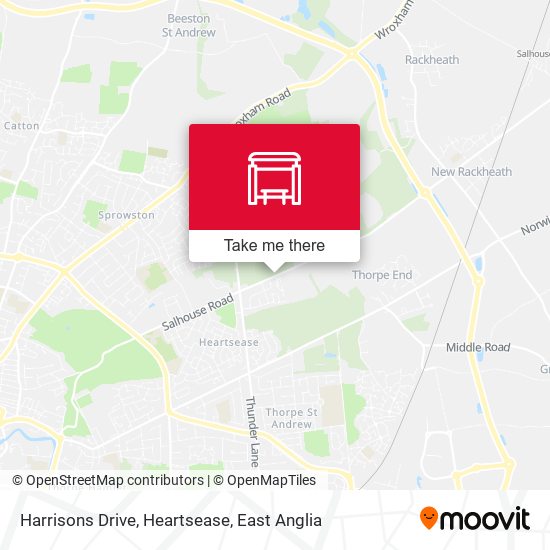 Harrisons Drive, Heartsease map