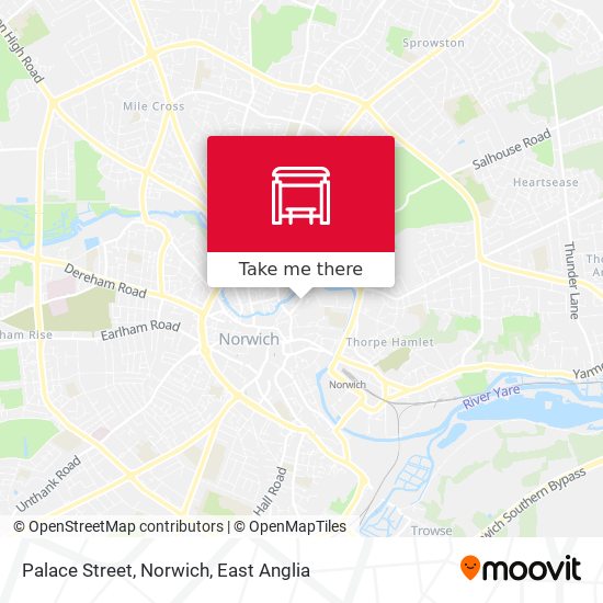 Palace Street, Norwich map