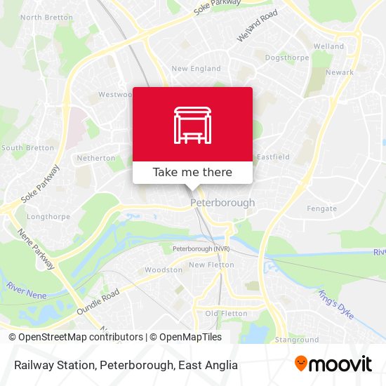 Railway Station, Peterborough map