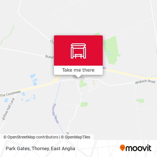 Park Gates, Thorney map