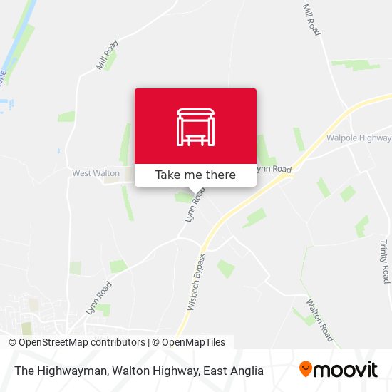 The Highwayman, Walton Highway map