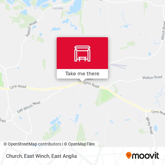 Church, East Winch map