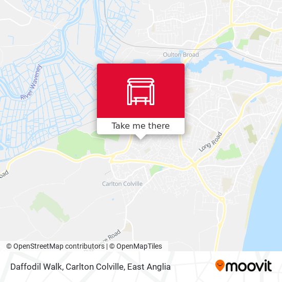 Daffodil Walk, Carlton Colville map