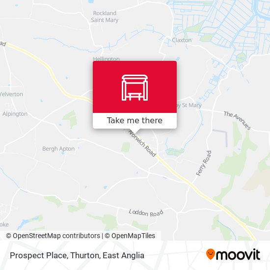 Prospect Place, Thurton map