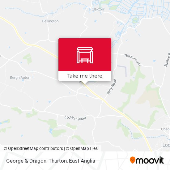 George & Dragon, Thurton map