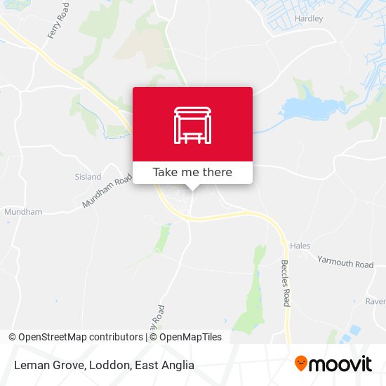 Leman Grove, Loddon map