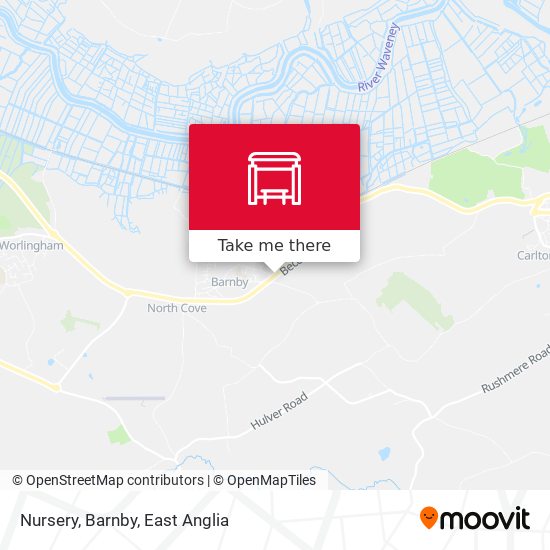 Nursery, Barnby map