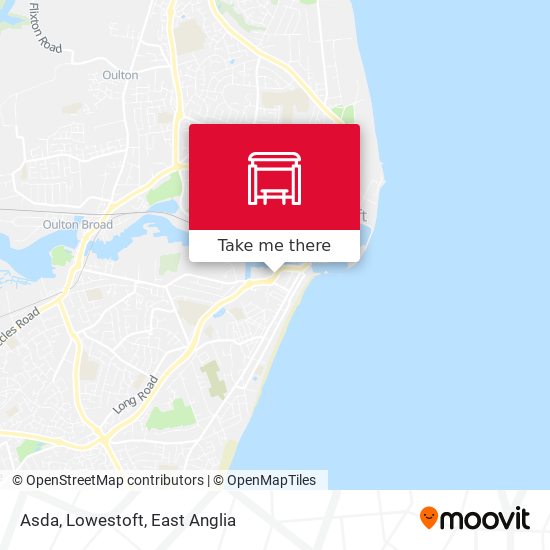 Asda, Lowestoft map